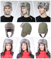 TOP-EX Ushanka closeup fur highlights soft real fur warmth and classic style