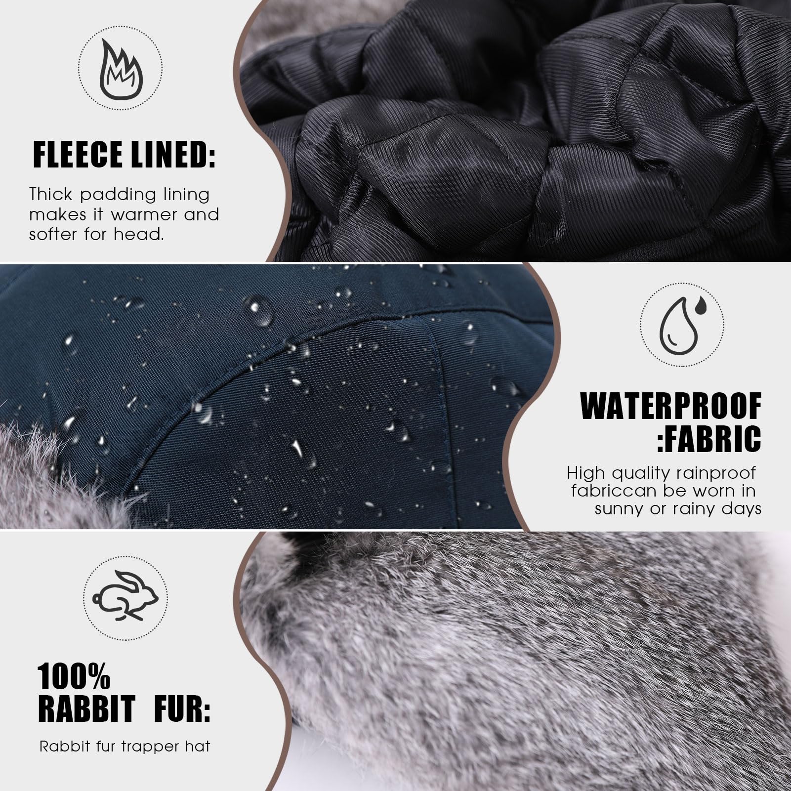 TOP-EX windproof nylon shell image shows outdoor protection in snowy conditions