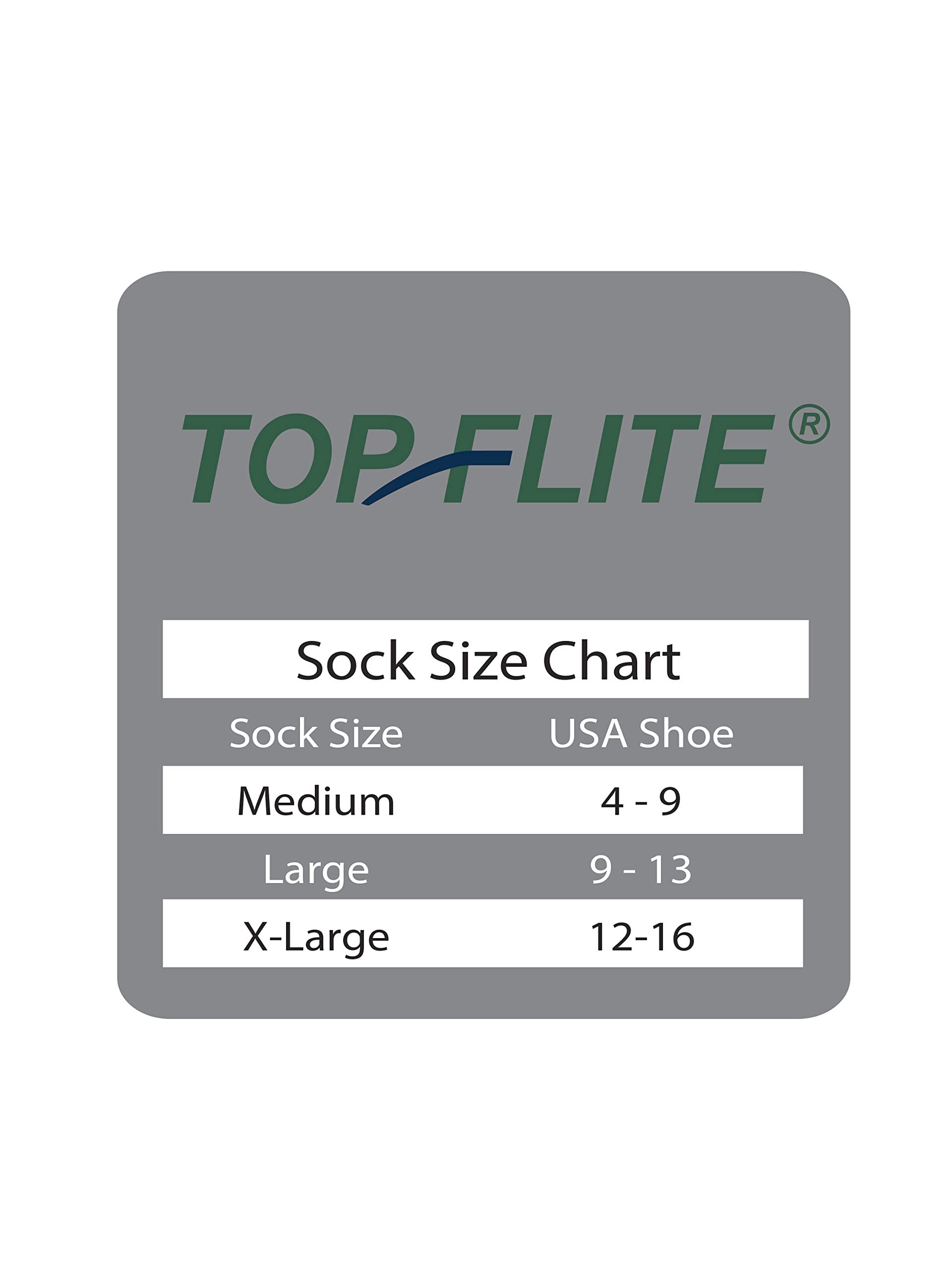 Top Flite men's moisture-wicking socks keep feet dry and comfortable all day