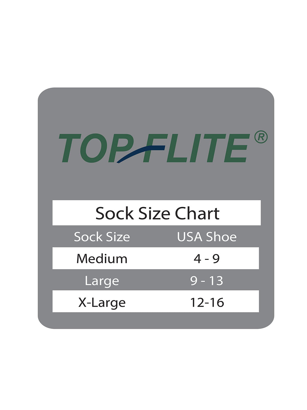 Top Flite men's moisture-wicking socks keep feet dry and comfortable all day
