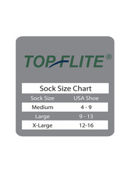 Top Flite men's moisture-wicking socks keep feet dry and comfortable all day