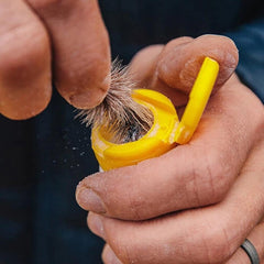 Close-up of Top Ride Floatant powder for fly floating performance