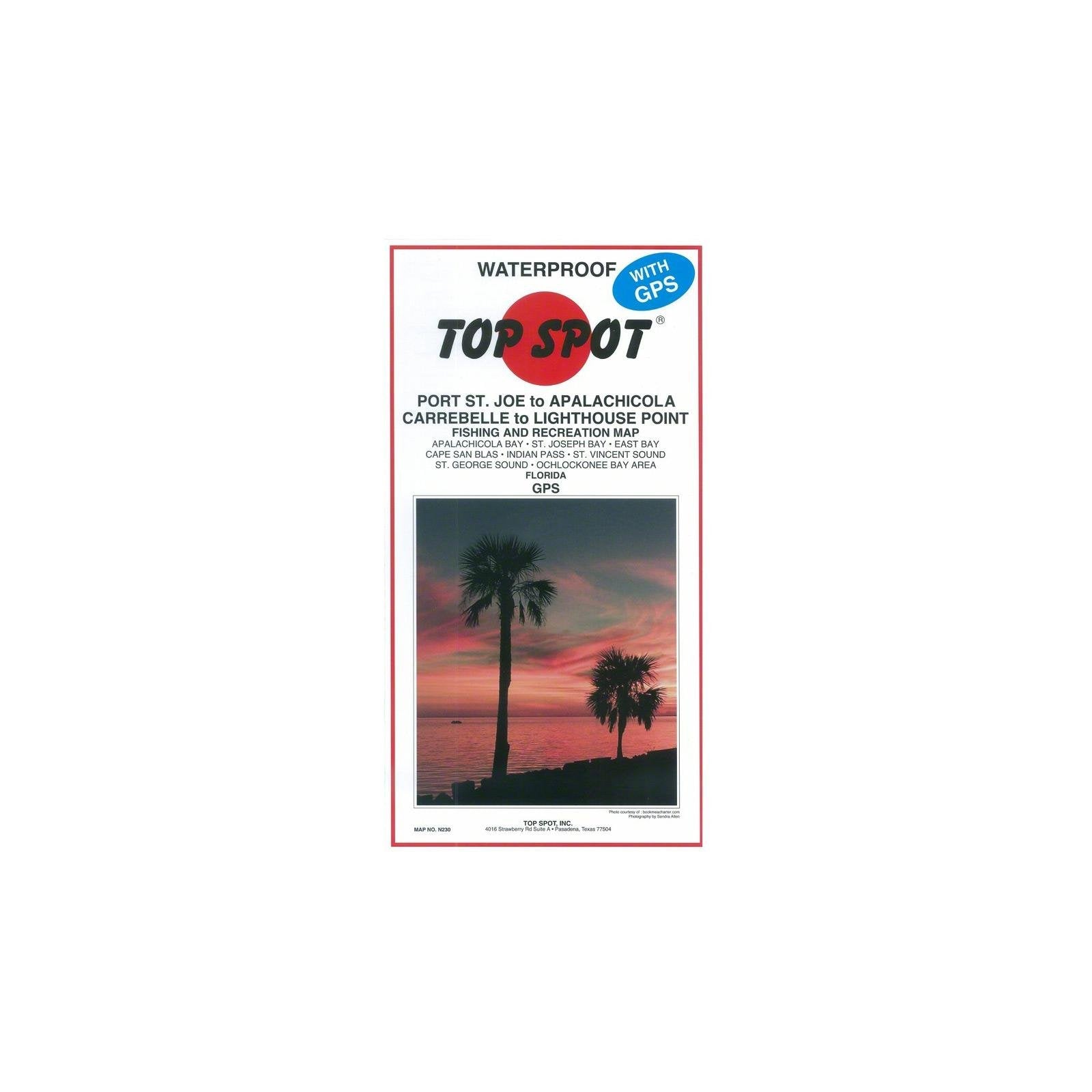 Top Spot fishing map highlighting Port St. Joe to Lthse Point for precise trip planning