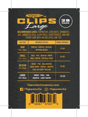 Top Water speed clip showing multiple sizes from 15lb to 120lb for different targets.