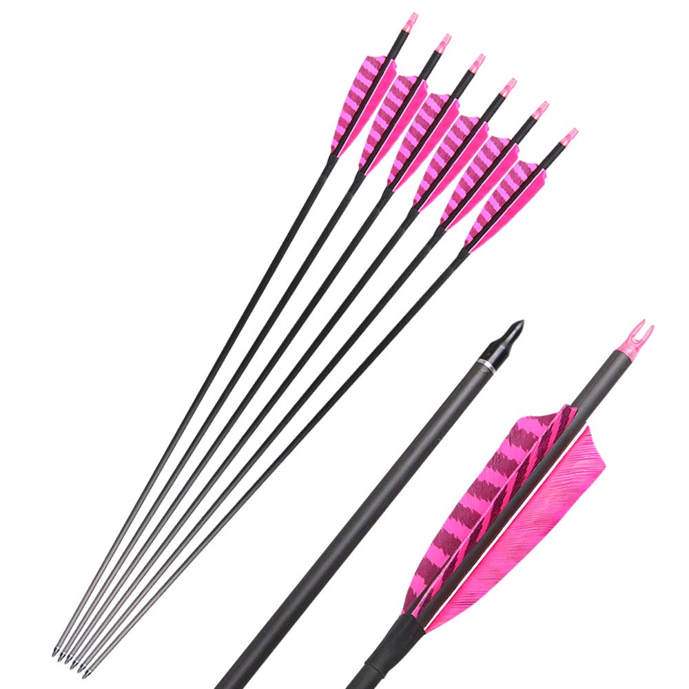 TOPARCHERY 32in carbon arrows in flight setup deliver stable accuracy.