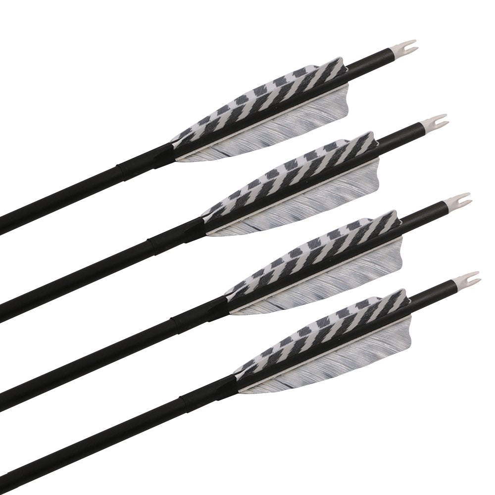 TOPARCHERY 32-inch arrow mounted on a compound/recurve bow for versatility