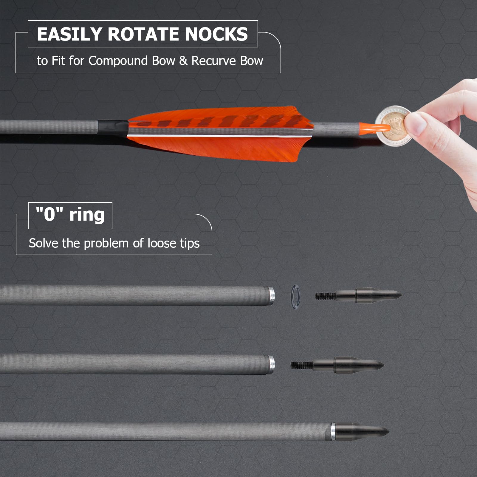 Toparchery 400 spine arrow offers balanced performance on compound and recurve bows