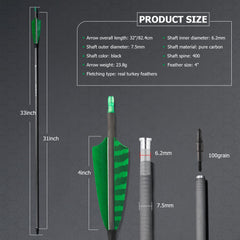 TOPARCHERY adjustable arrow nocks without glue for flexible bow compatibility.