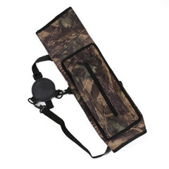 Toparchery archery back quiver with zipper pocket stores arm guard and accessories