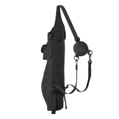TOPARCHERY quiver with front pocket open storing gear during practice