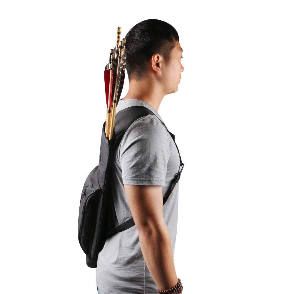 TOPARCHERY Quiver large pocket stores arm guards and extra accessories securely