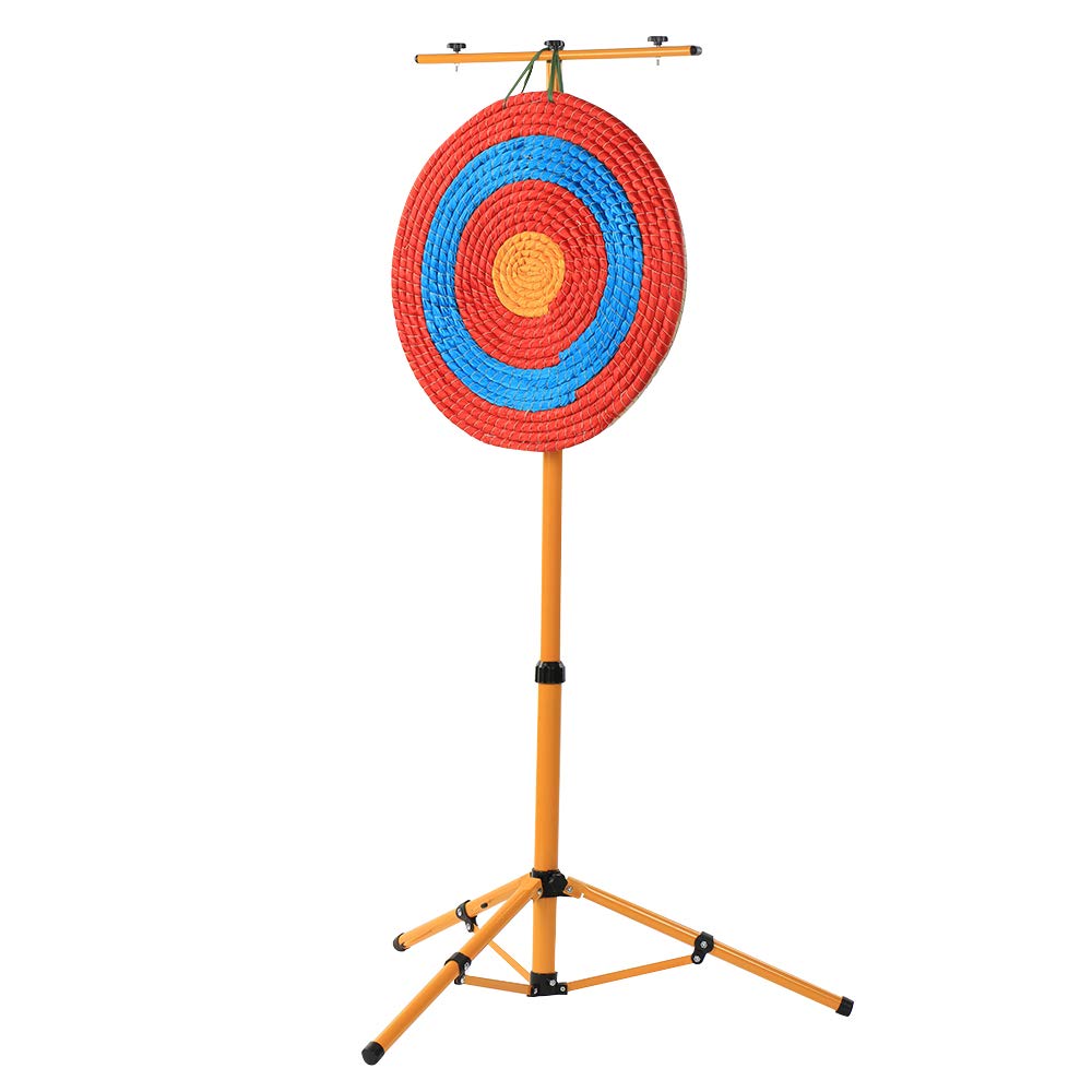 TOPARCHERY archery target 5 layers outdoor scene under trees illustrates natural practice setting.
