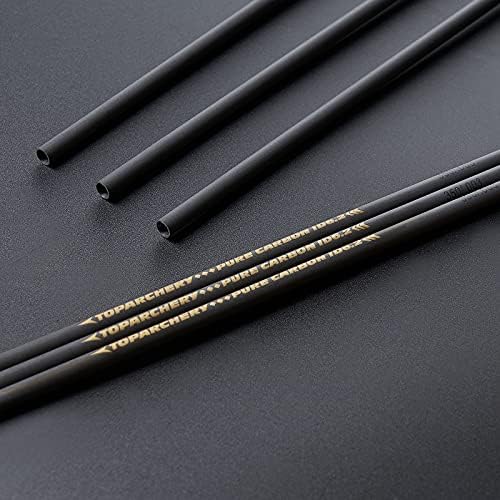 TOPARCHERY 12-pack arrow shafts ideal for cost-effective DIY arrow projects.