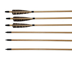 TOPARCHERY wooden arrow shaft 8mm diameter for stable flight.