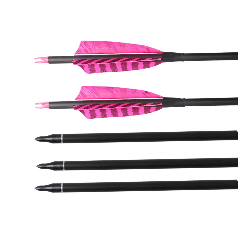 TOPARCHERY 4-inch natural feather vanes provide smooth, reliable flight.