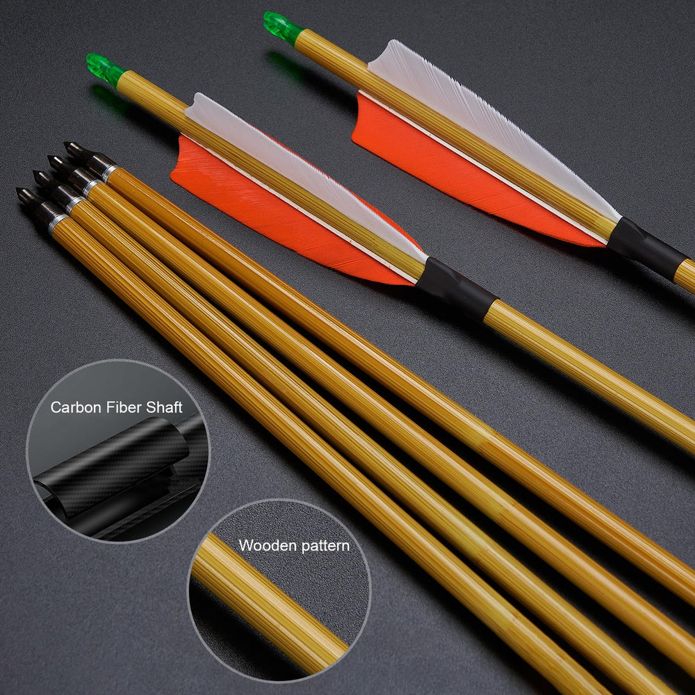 TOPARCHERY durable carbon arrow construction built for rugged practice