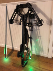 TOPARCHERY lighted nocks glow to improve visibility during low light outdoor use