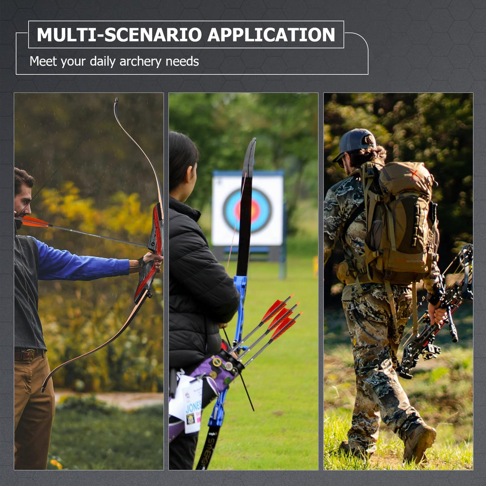 Toparchery orange-black arrow pack improves visibility for fast target alignment