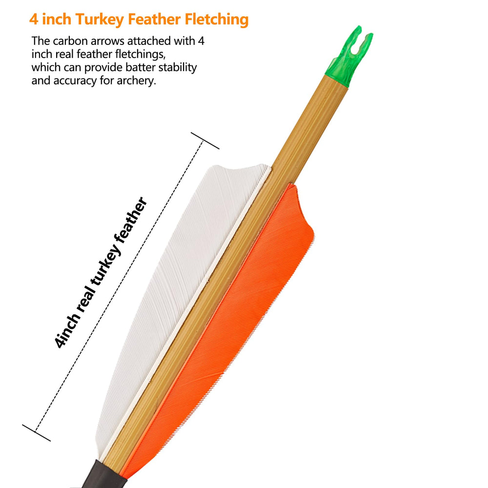 TOPARCHERY removable 100 grain field tips for versatile use