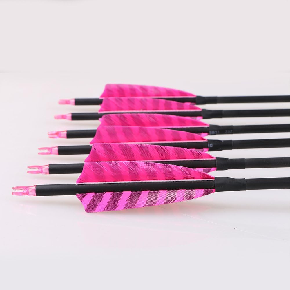 TOPARCHERY spine-400 carbon arrows optimized for consistent target penetration.