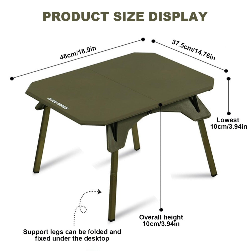 TOPCHANCES folding table compact when folded for quick storage and travel.
