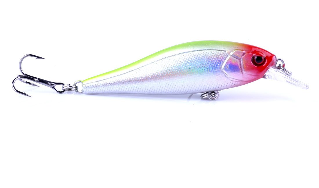 Close-up of colorful spoon lures for bass and trout