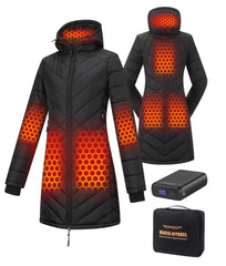 Topdot Graphene heated jacket front view shows warmth and style