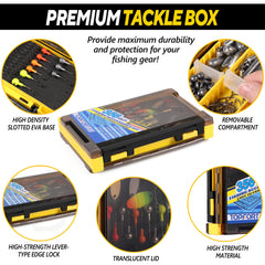TOPFORT weights and sinkers collection enables precise depth control for different fish species.