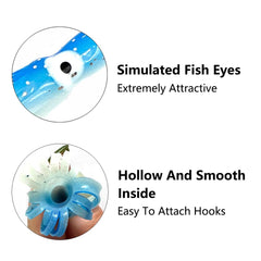 TopHomer durable silicone fishing lure resists bites and tears for repeated use.