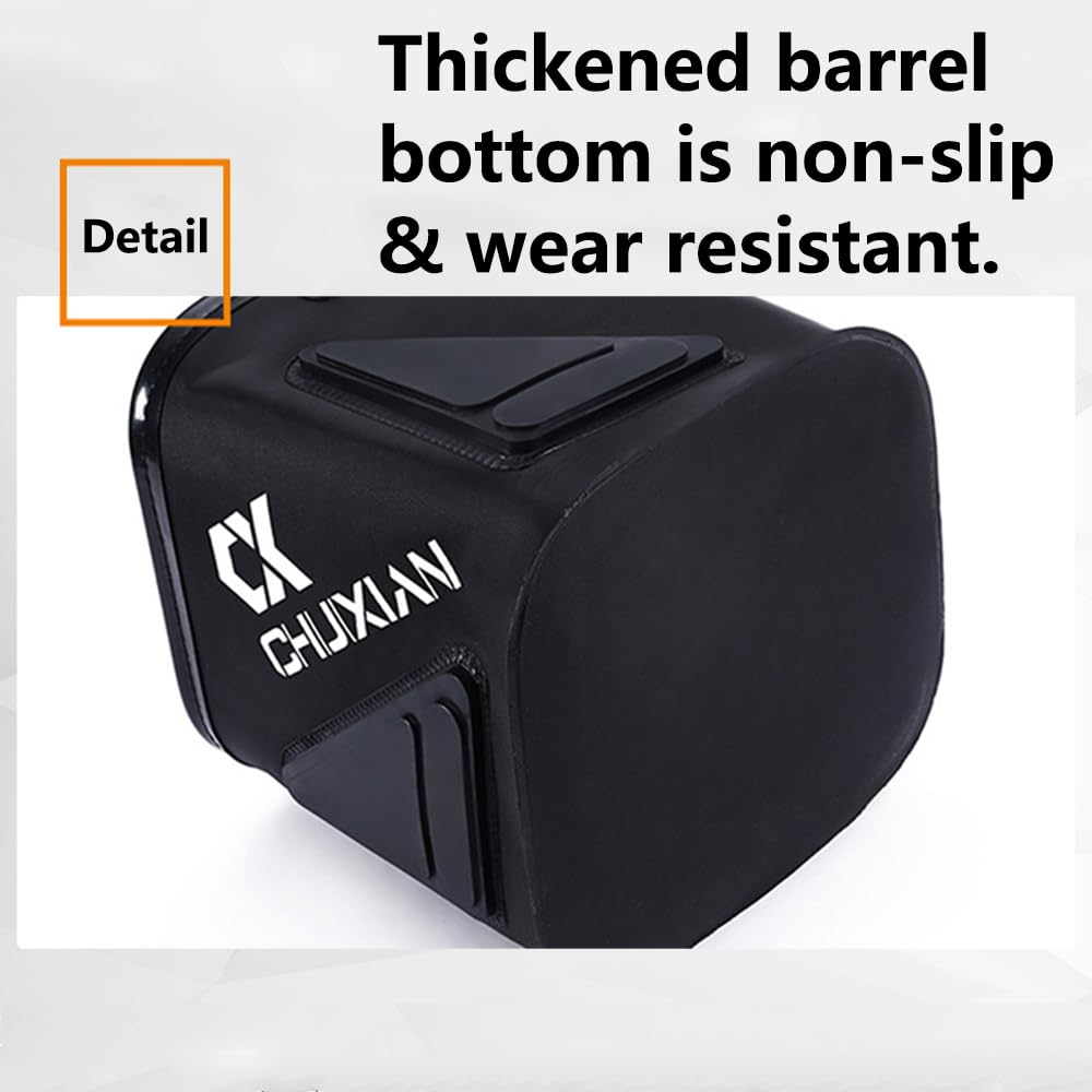 TopHomer EVA-material 8L bucket offers durable support on rugged terrain.