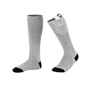 TopHomer heated socks front view showing cozy warmth and breathable fabric
