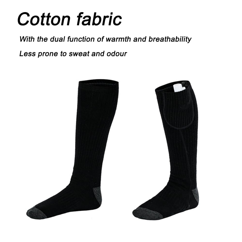 TopHomer heated socks three temperature settings visual for adaptable warmth