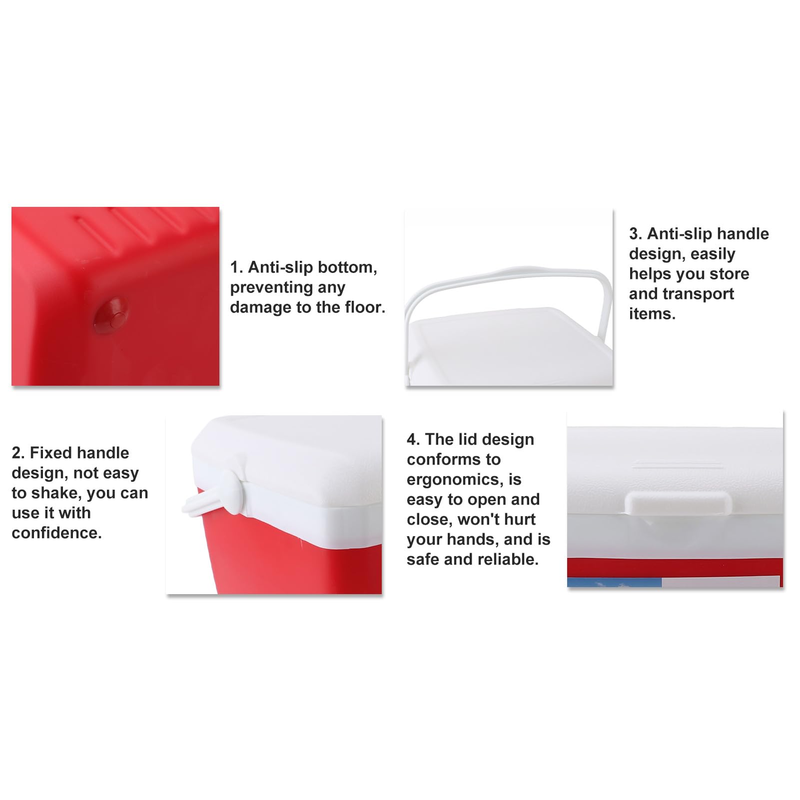 TOPINCN 13L cooler with leakproof lid helps prevent spills during travel