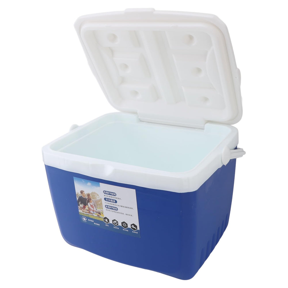 TOPINCN blue color cooler closeup, stylish outdoor companion.