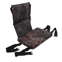TOPINCN climbing seat replacement front view, camouflage cushion for quiet, fatigue-relieving comfort.