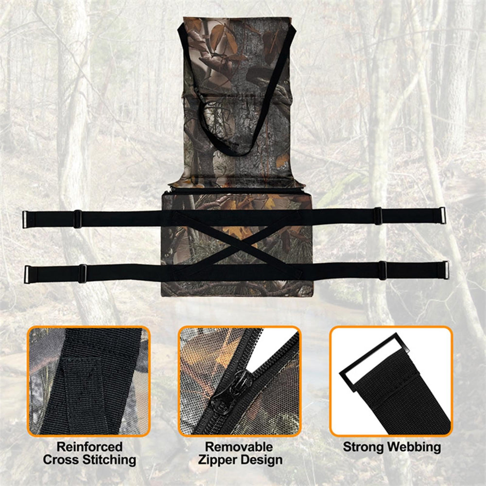 TOPINCN climbing-seat replacement close-up showing durable 600D fabric.