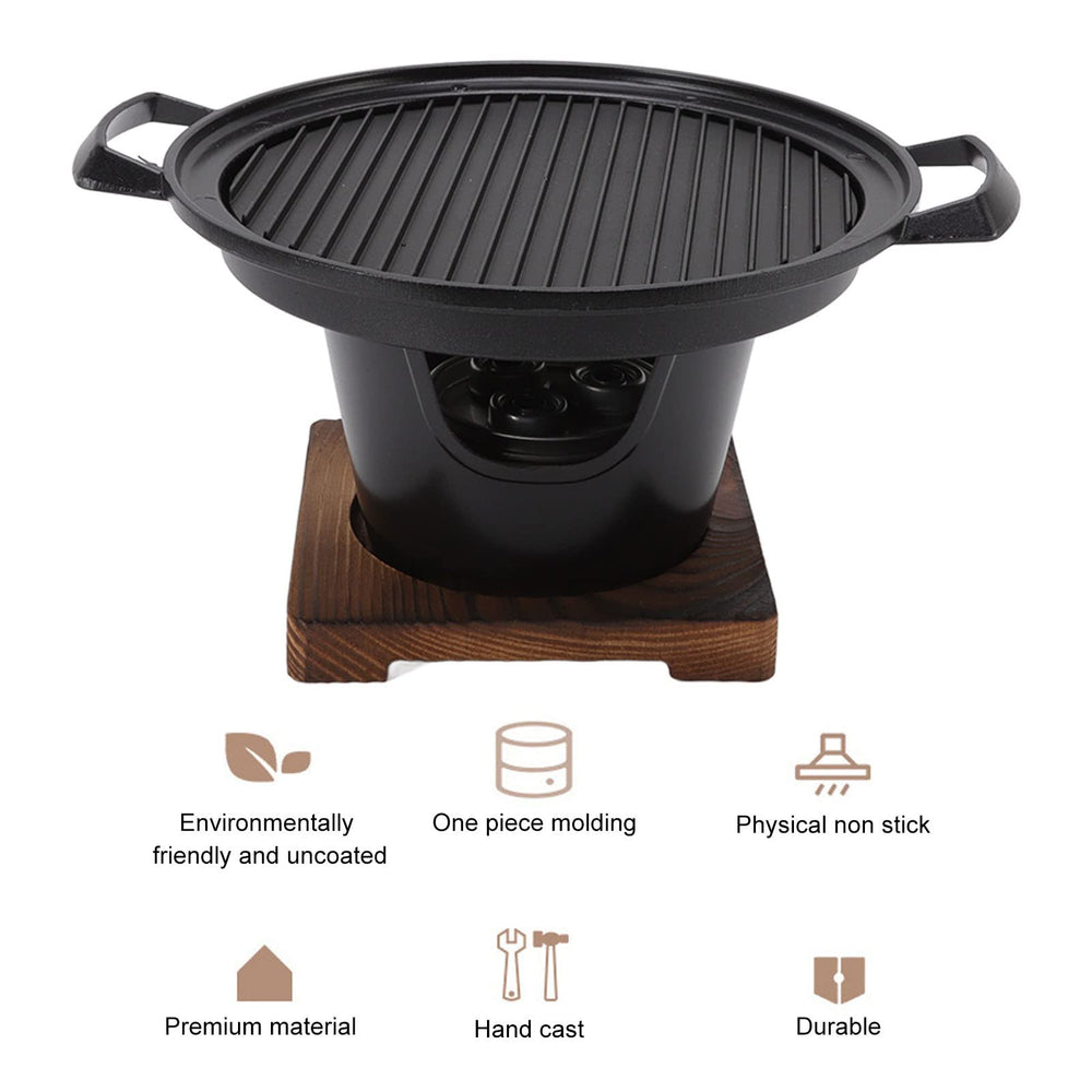 Topincn easy assembly tabletop grill ready in minutes