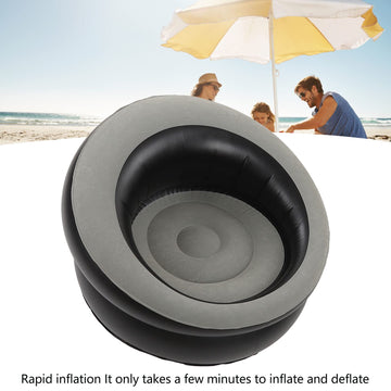 TOPINCN inflatable lounger with fast valve for quick setup.