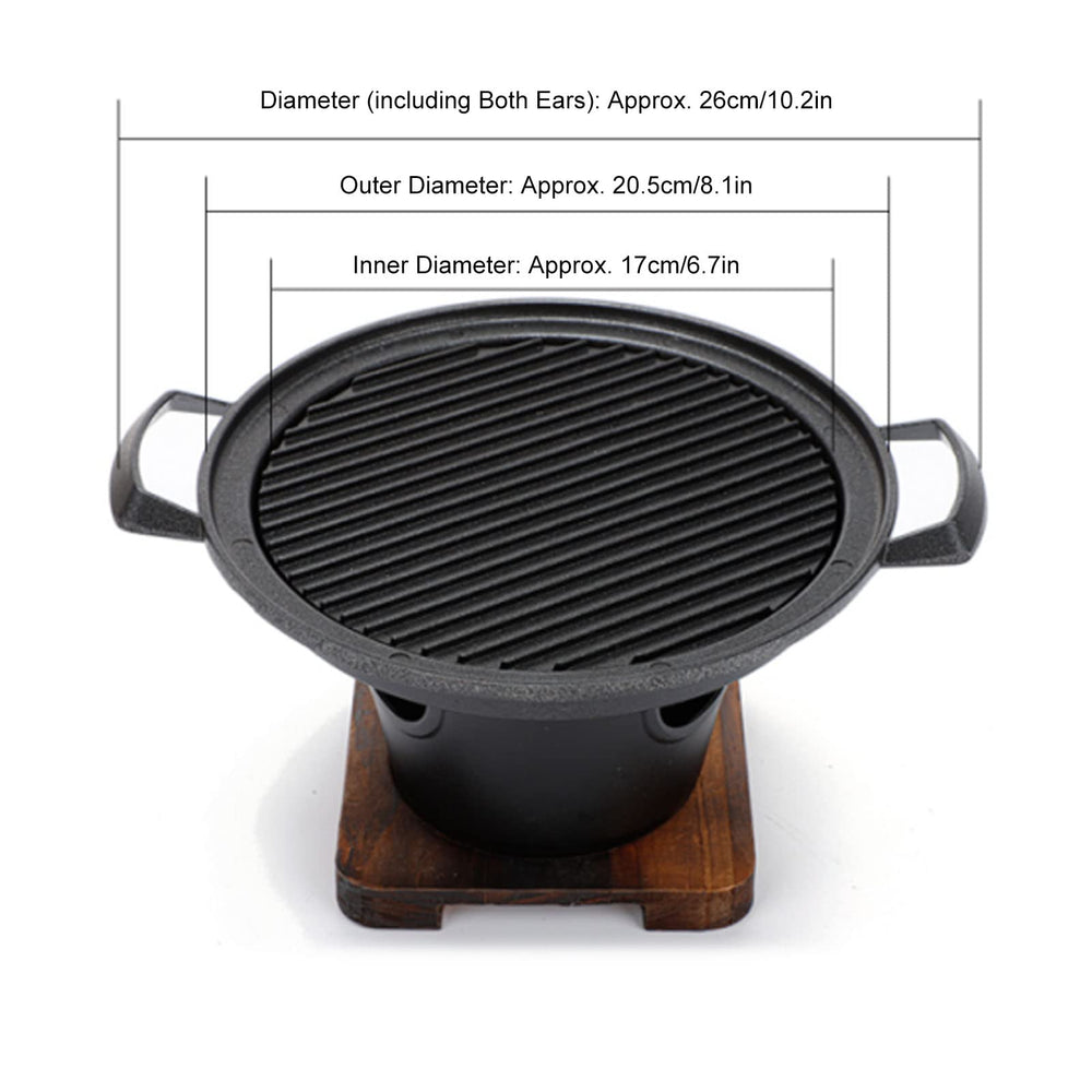 Topincn nonstick inner surface supports easy cooking on the grill