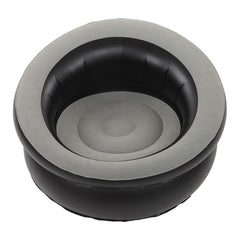 TOPINCN PVC Inflatable Couch in grey, portable comfort for home and travel.