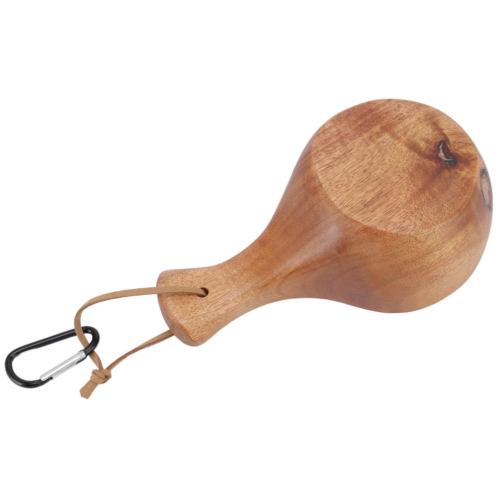 TOPINCN wooden cup ideal for campfire or picnic use.