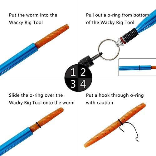 Illustration of easy worm installation with o-rings