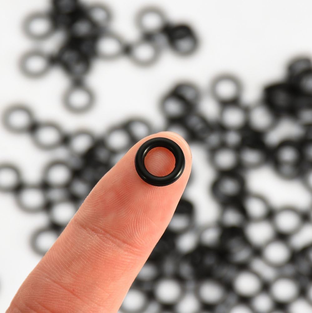 Pack of 150 silicone o-rings