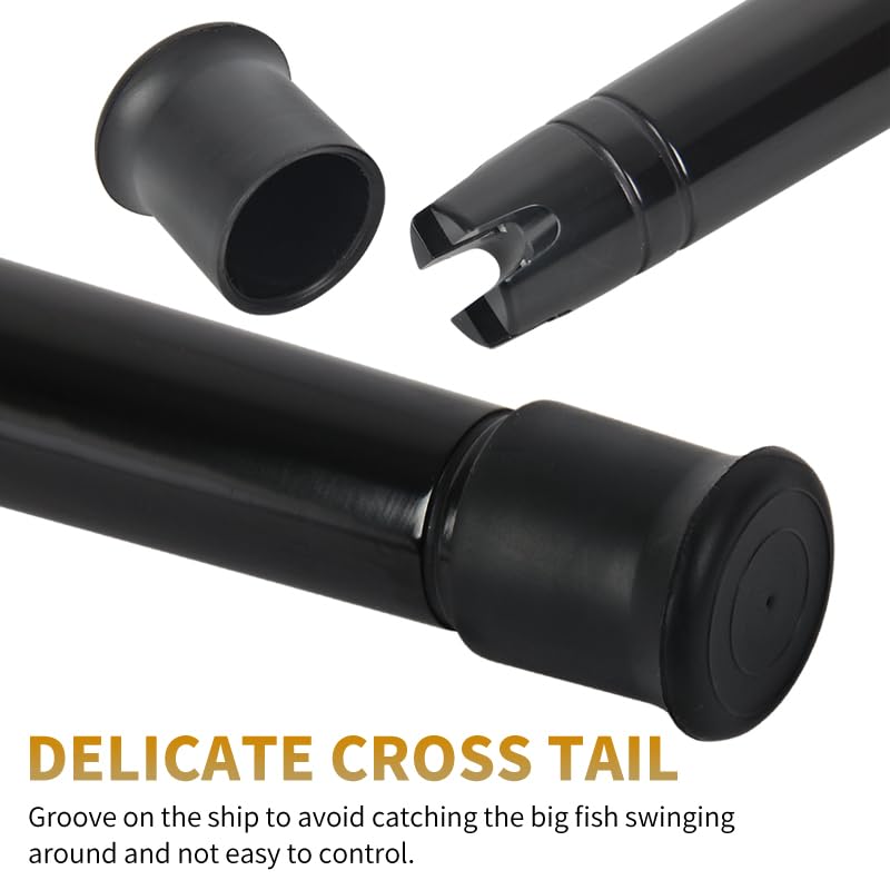 Topline Tackle BlueSpear 6'6 Bent Rod packaging reveals travel-friendly two-piece design.
