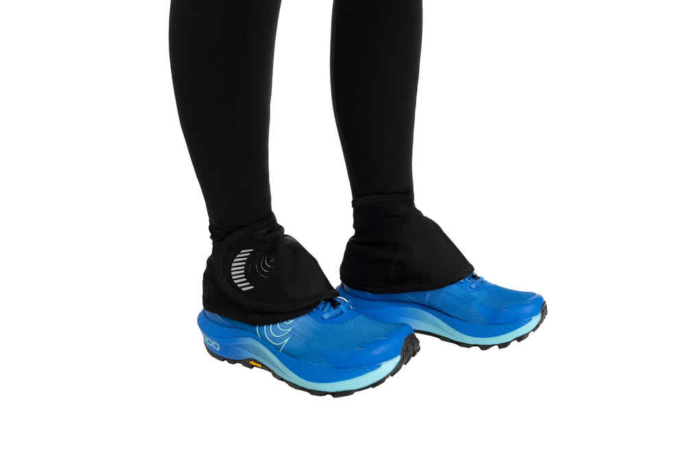 Topo Athletic Switchback Gaiter front D-ring adds security to prevent shifting