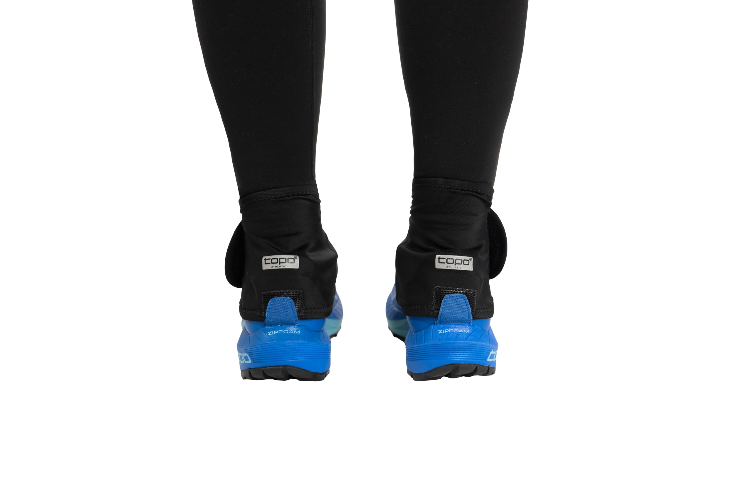 Topo Athletic Switchback gaiter crafted in lightweight stretch nylon.