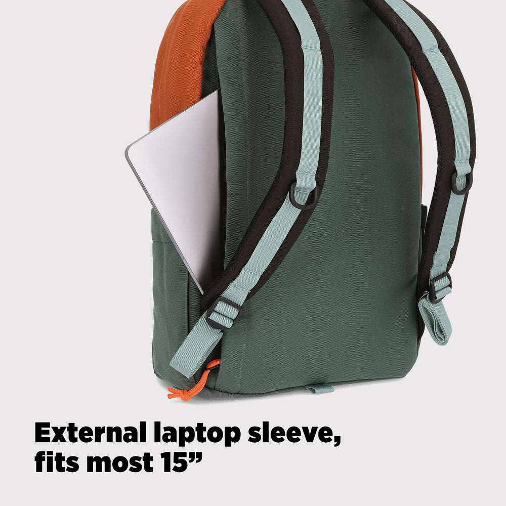 Topo Designs Daypack Classic charcoal PackFast travel loops for organization