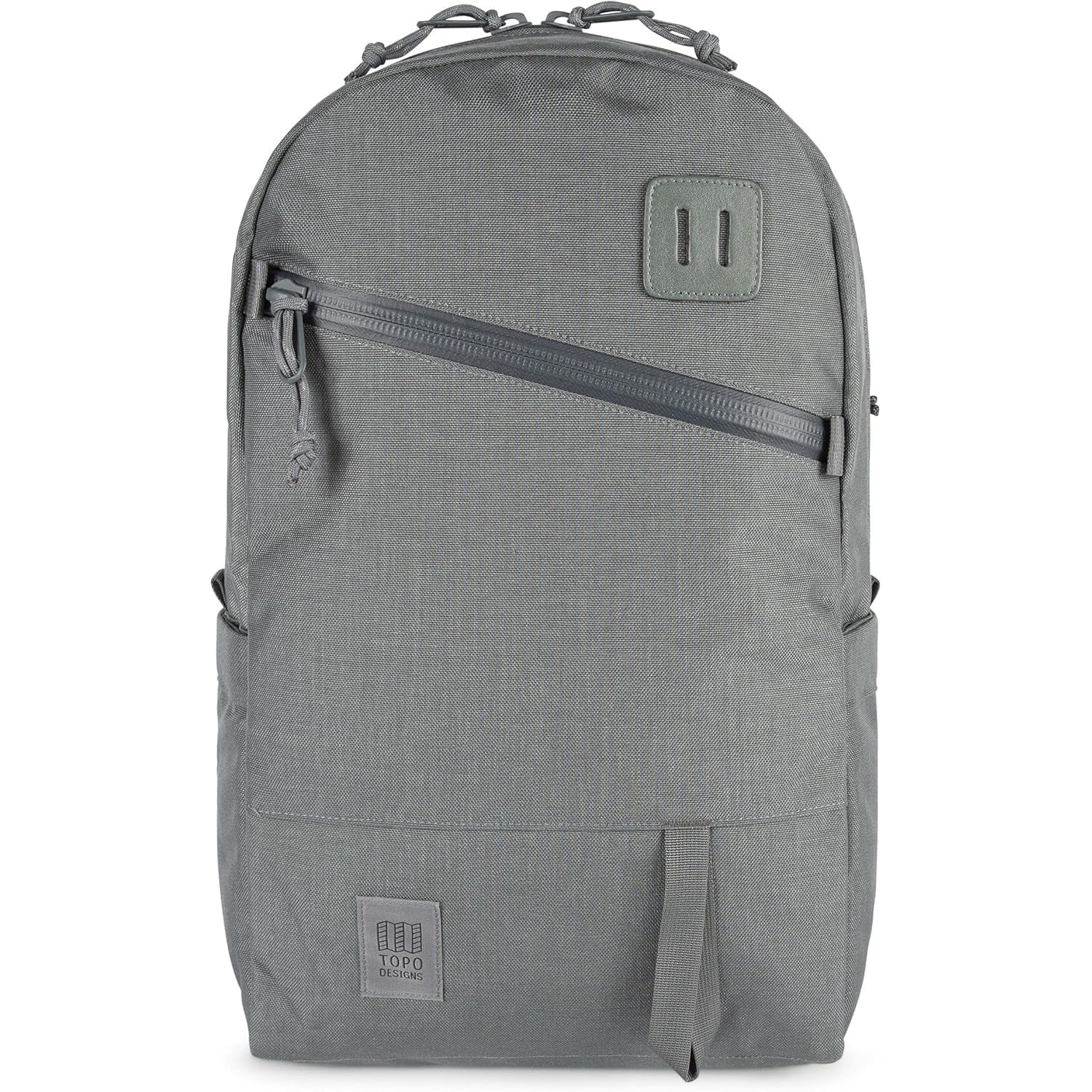 Topo Designs Daypack Tech exterior main compartment access for easy loading on commutes.