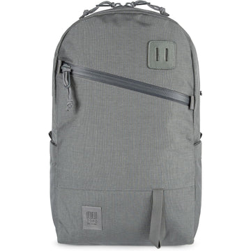Topo Designs Daypack Tech exterior main compartment access for easy loading on commutes.