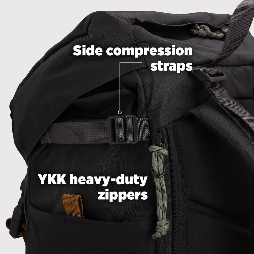 Topo Designs Rover Trail Pack 22L Bluesign seal signifies responsible materials and production practices.